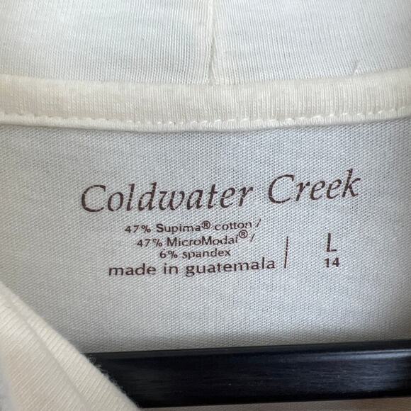 Coldwater Creek Cotton Modal Blend Lightweight Turtle Neck Size L - Picture 6 of 9